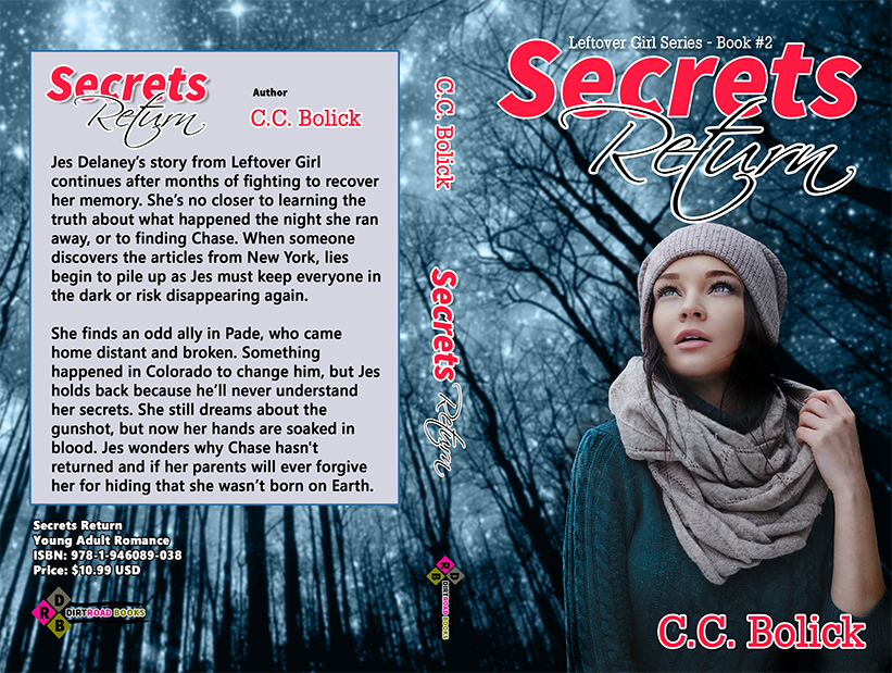 Secrets Return book cover designed by Tacal Designs